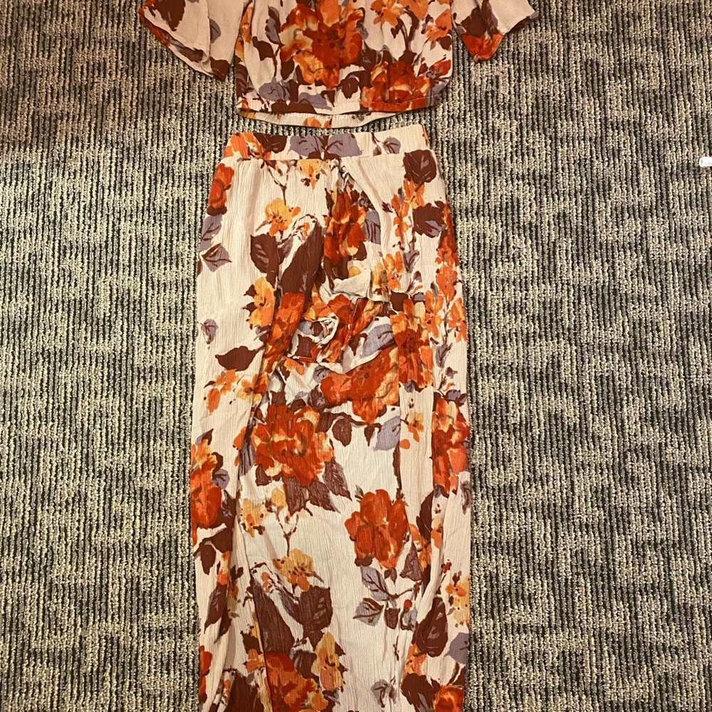 Open front Skirt with Maxi detached top